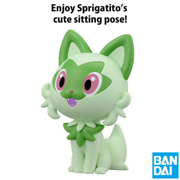 Bandai Pokemon 18 Sprigatito Quick Plastic Model Kit
